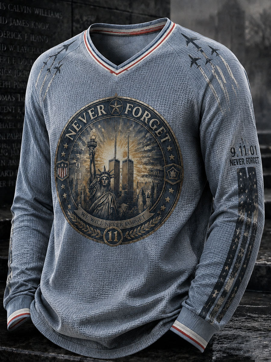 Men's Waffle Long Sleeve T-Shirt