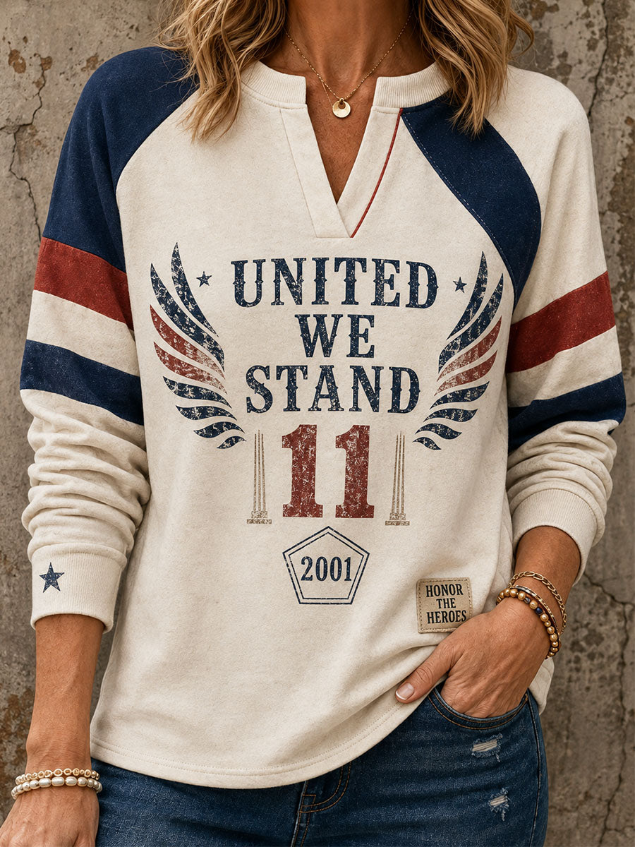Women's Casual V-Neck Sweatshirt