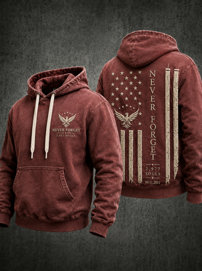 Men's NEVER FORGET 2,977 SOULS 2,977 SOULS 09.11.2001 Hoodie
