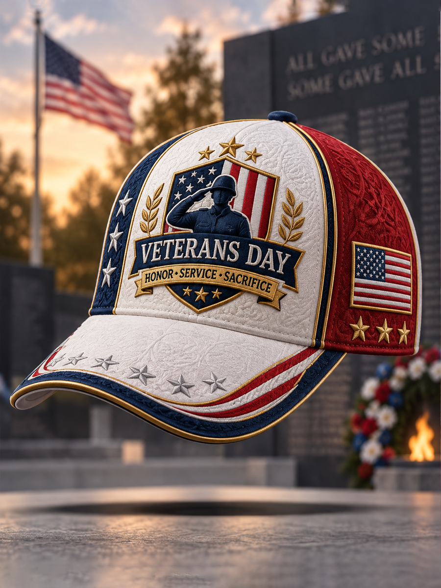 Unisex U.S. Veterans Day Printed Hat
