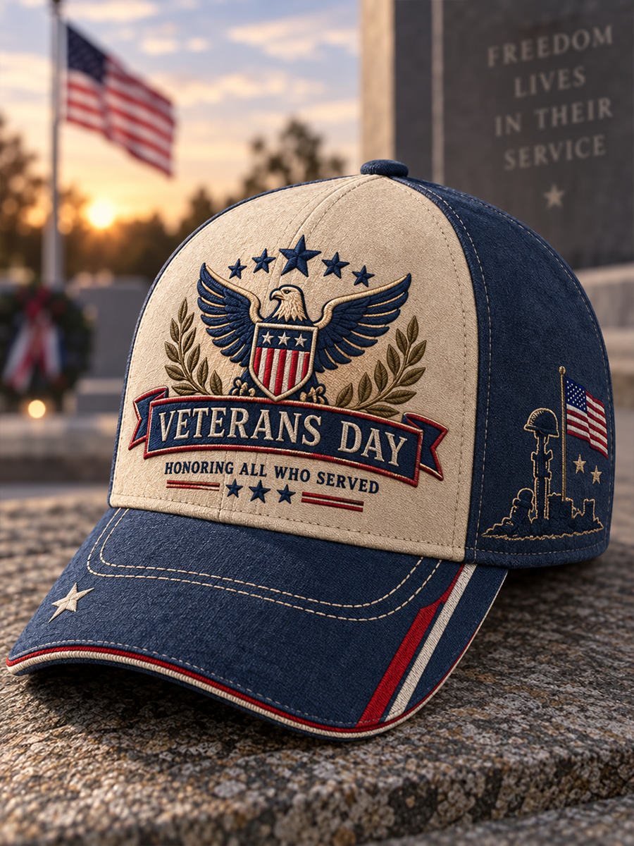 Unisex U.S. Veterans Day Printed Hat