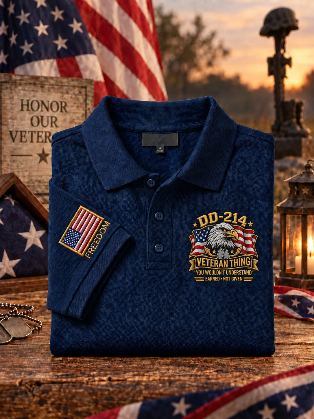 Men's Veterans Day Printed Shirt