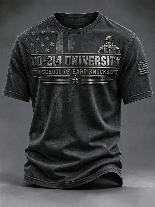 Men's DD-214 US Veterans Print T-Shirt