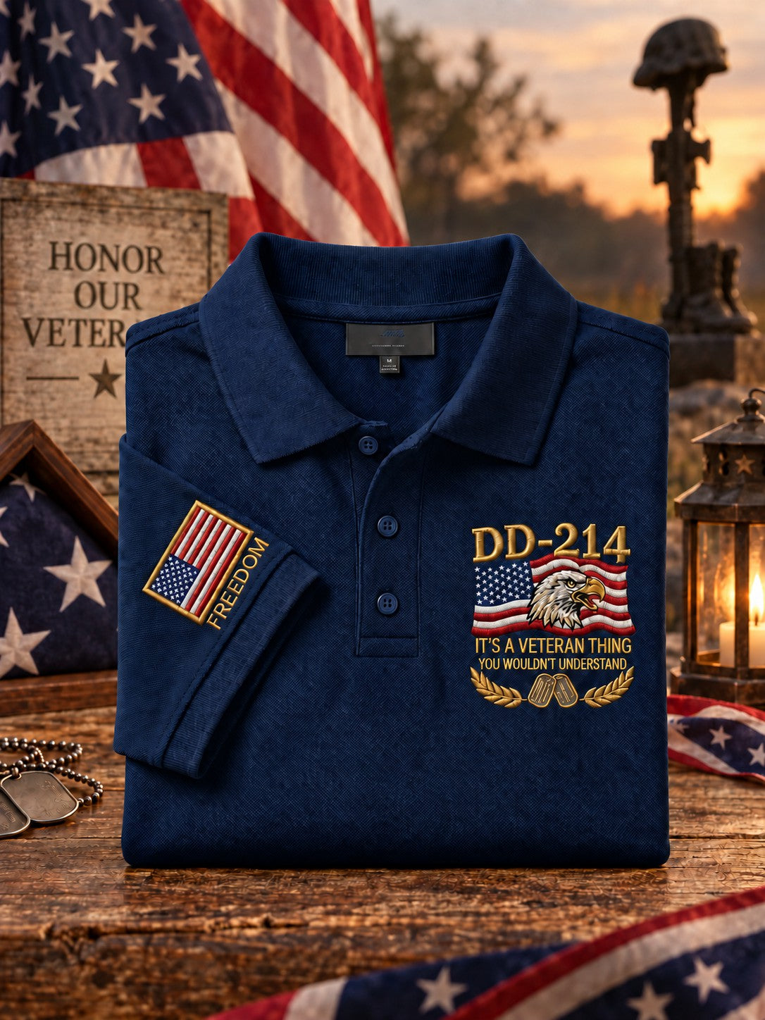Men's Veterans Day Printed Shirt