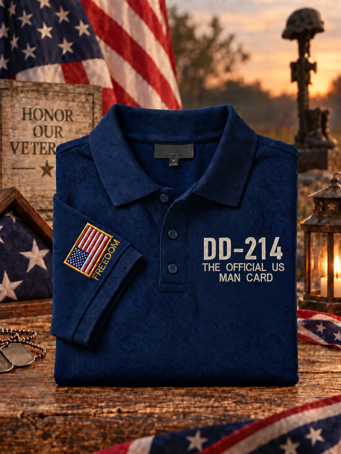 Men's Veterans Day Printed Shirt