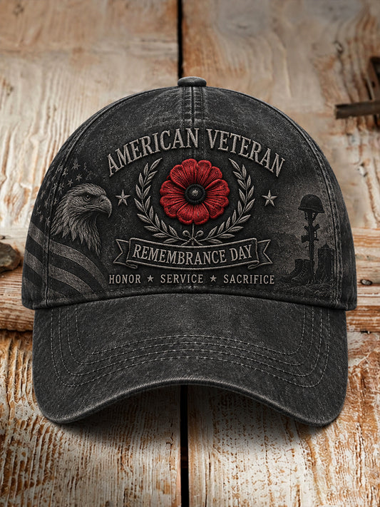 Unisex Hat Featuring Remembrance Day Commemorative Prints