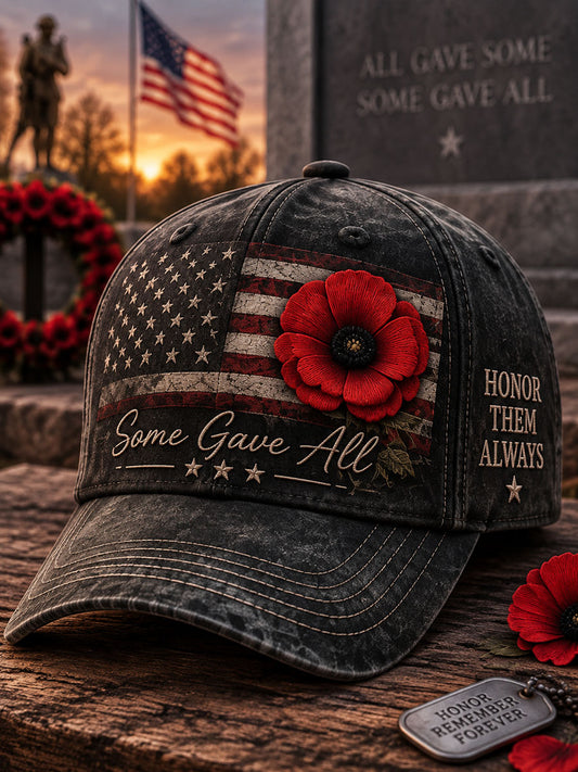 Unisex Veterans Day Print Casual Hat