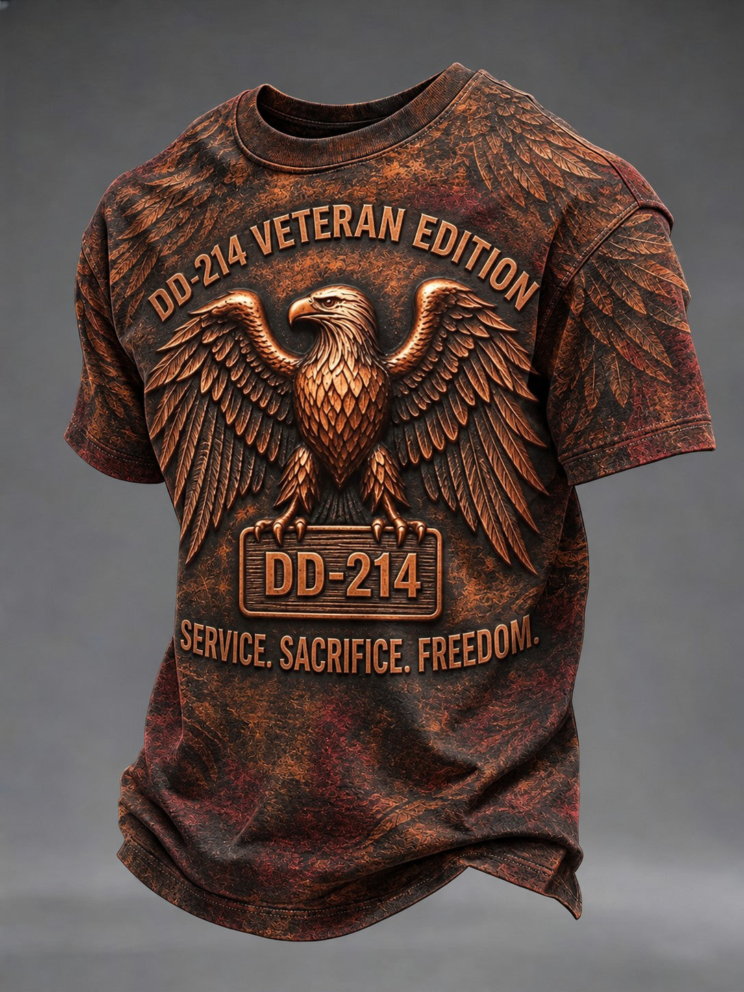 Men's Veterans Day Printed T-shirt