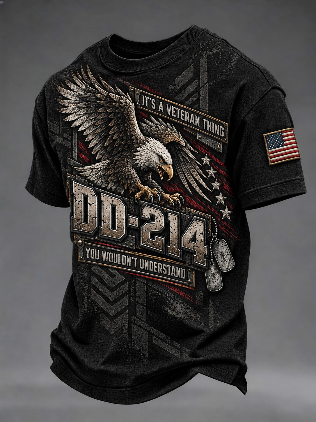 Men's Veterans Day Printed T-shirt