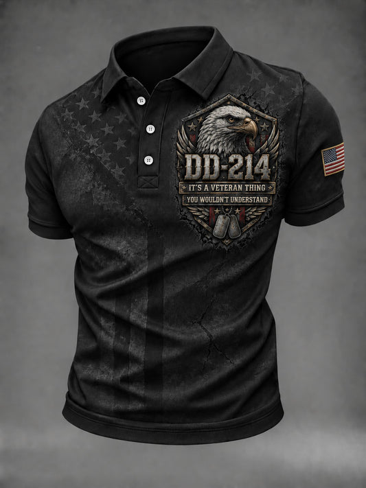 Men's DD-214 IT’S A VETERAN THING YOU WOULDN’T UNDERSTAND Lest We Forget Printed Shirt