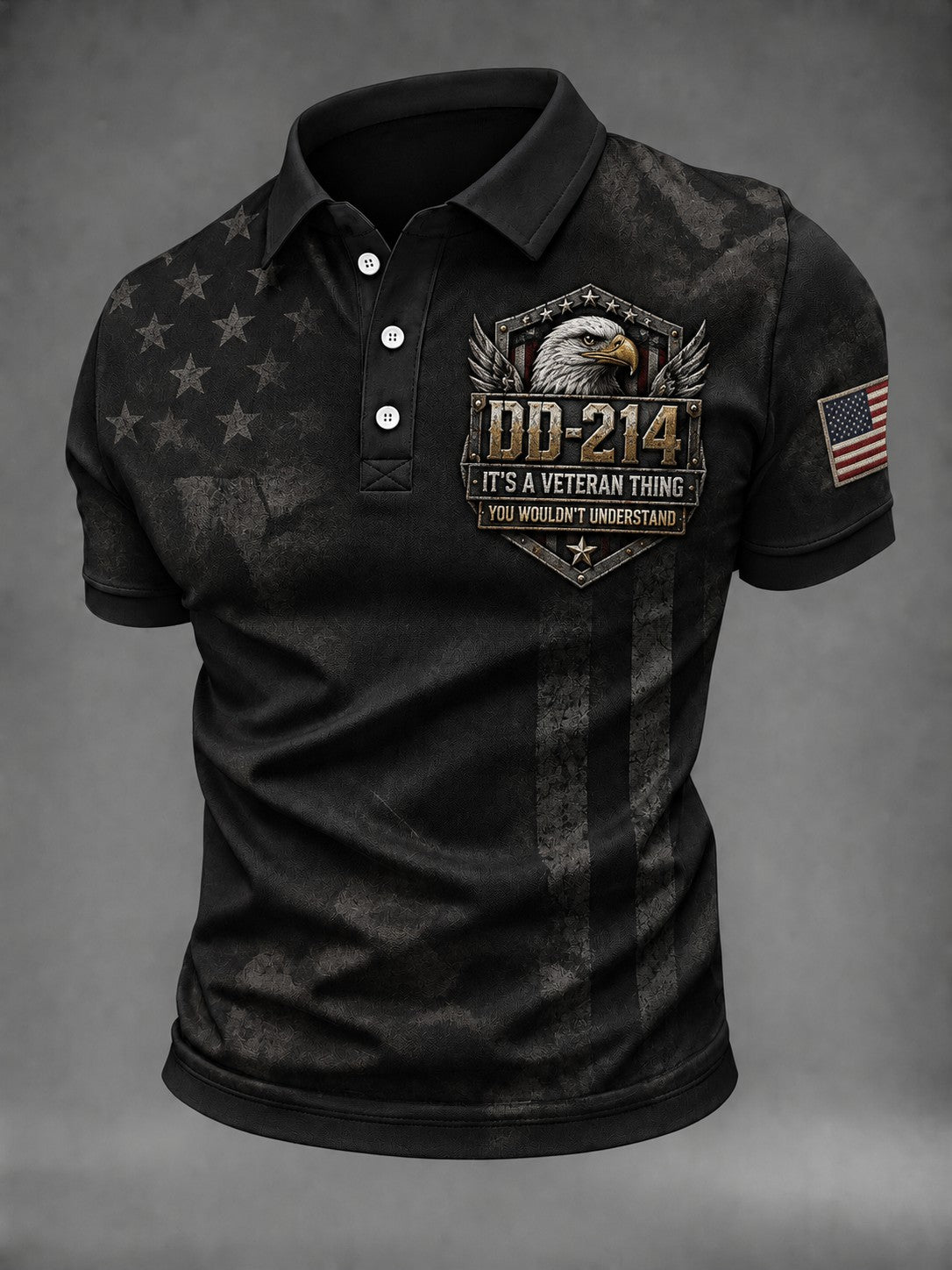 Men's DD-214 IT’S A VETERAN THING YOU WOULDN’T UNDERSTAND Lest We Forget Printed Shirt