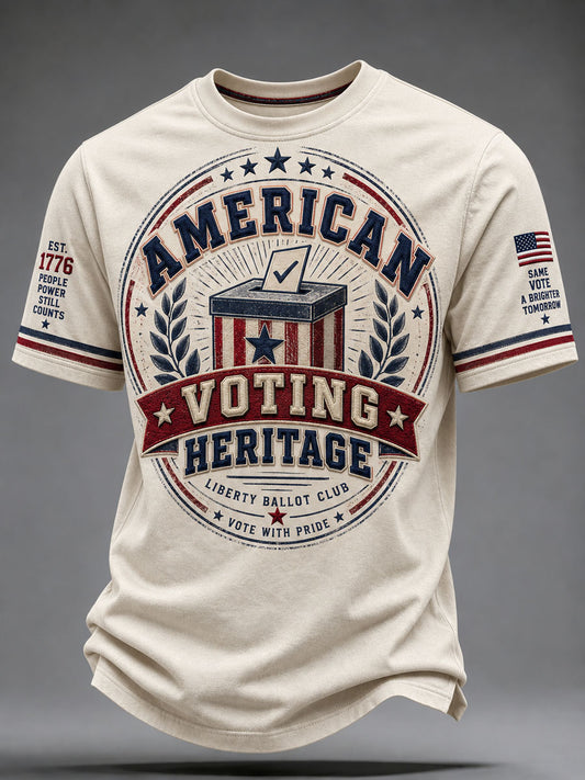 Men's Mid-Term Election Casual Short-Sleeve T-Shirt
