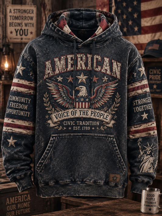 American Bald Eagle Print Sweatshirt