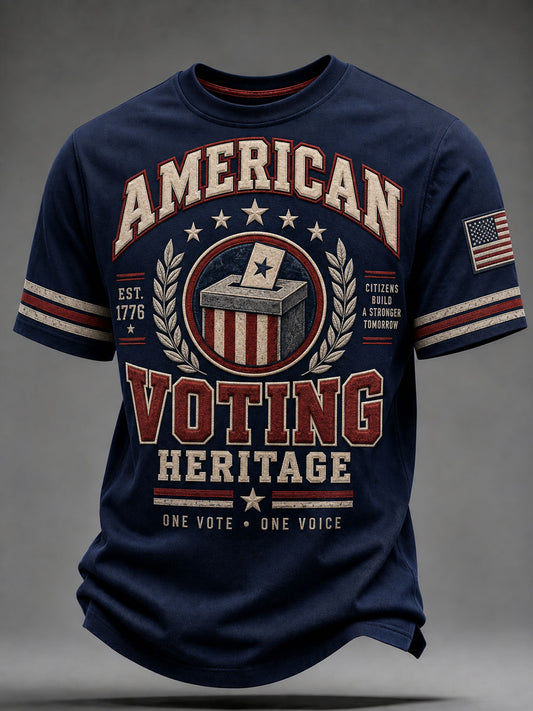 Men's Mid-Term Election Casual Short-Sleeve T-Shirt
