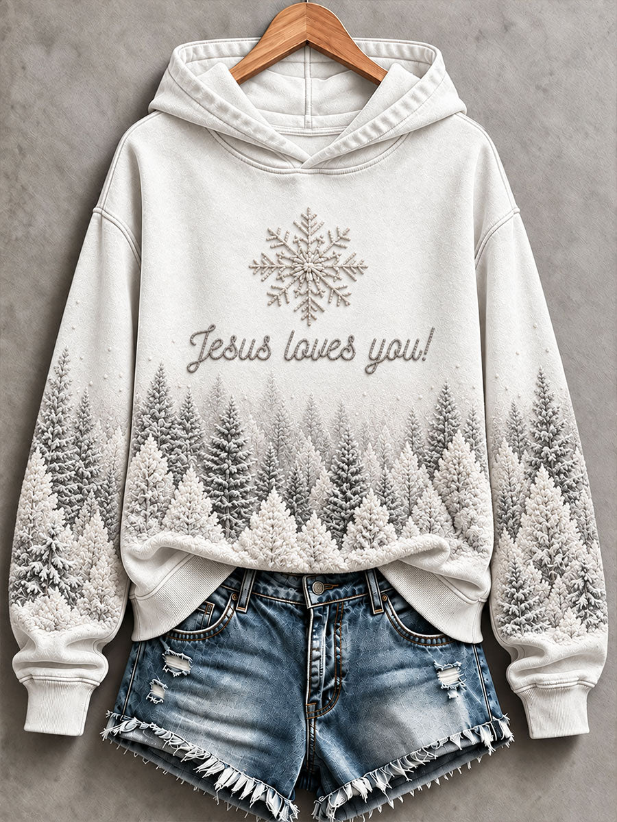 Women's Jesus Loves You Regular Sweatshirt