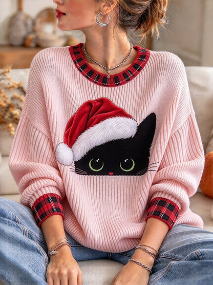 Women's Christmas Crew Neck Sweater