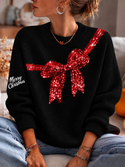 Women's Christmas Crew Neck Sweater