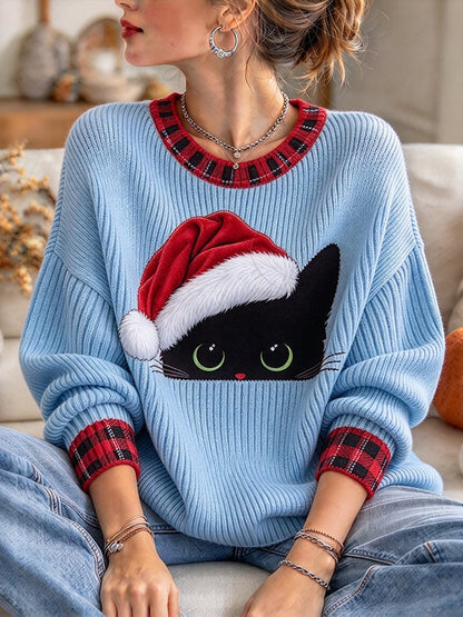Women's Christmas Crew Neck Sweater