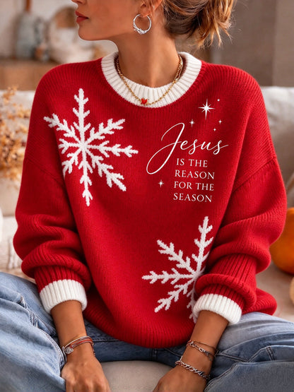 Women's Christmas Crew Neck Sweater