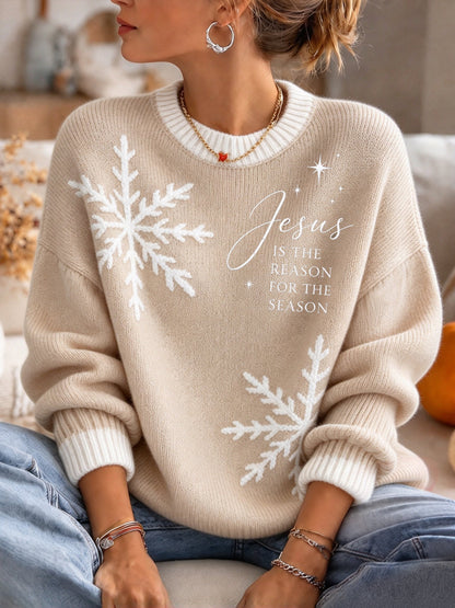 Women's Christmas Crew Neck Sweater