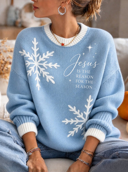 Women's Christmas Crew Neck Sweater