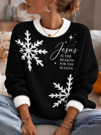 Women's Christmas Crew Neck Sweater
