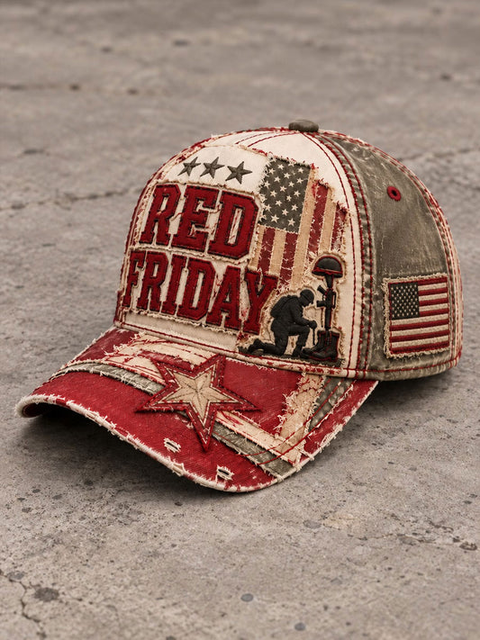 Red Friday Printed Casual Unisex Cap