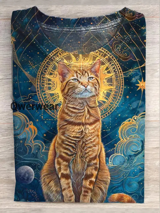 Vintage Art Cat T-Shirt A / S