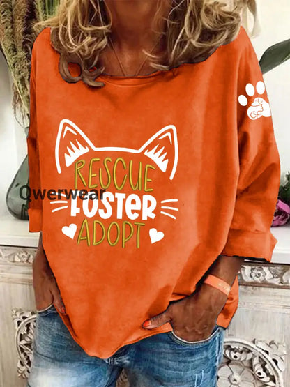 Women’s animal friendly sweatshirt Orange / S