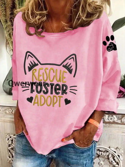 Women’s animal friendly sweatshirt Pink / S