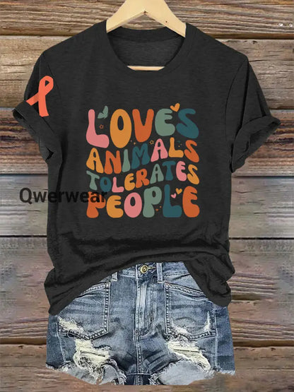 Women’s Animal Friendly T-shirt Black / S