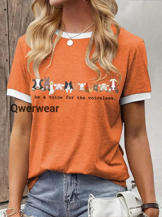 Women’s Animal Lovers T-shirt Orange / S