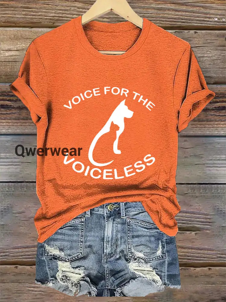 Women’s Animal Protection T-shirt Orange / S