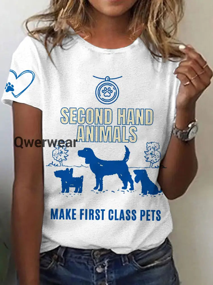 Women’s Animal Protection T-shirt White / S