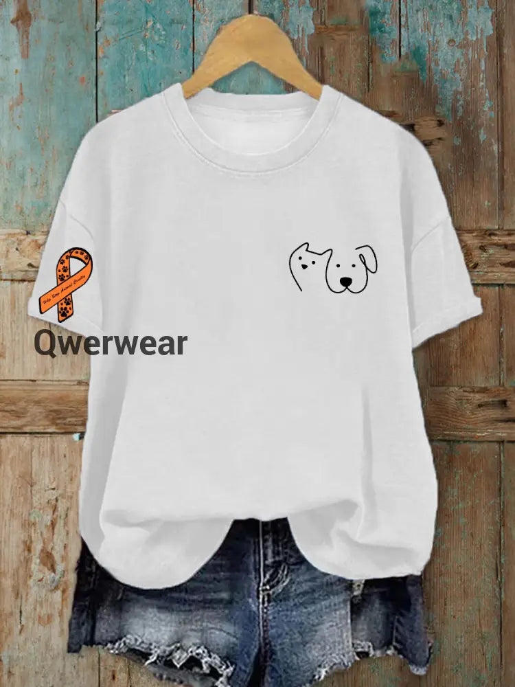 Women’s Animal Protection T-shirt White / S