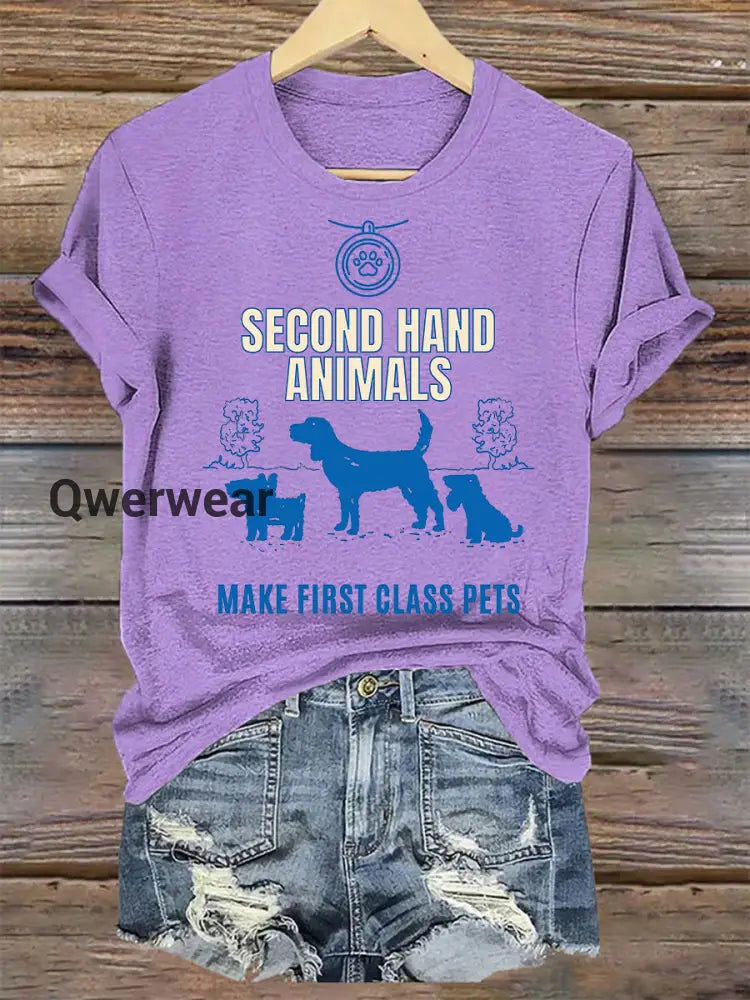 Women’s protected animal t-shirt-TS-AF-59 Light Purple / S