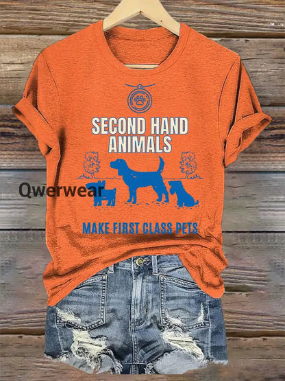 Women’s protected animal t-shirt-TS-AF-59 Orange / S