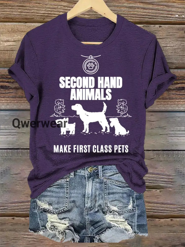 Women’s protected animal t-shirt-TS-AF-59 Purple / S